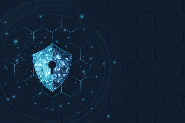 abstract security digital technology background protection mechanism and system privacy premium vector
